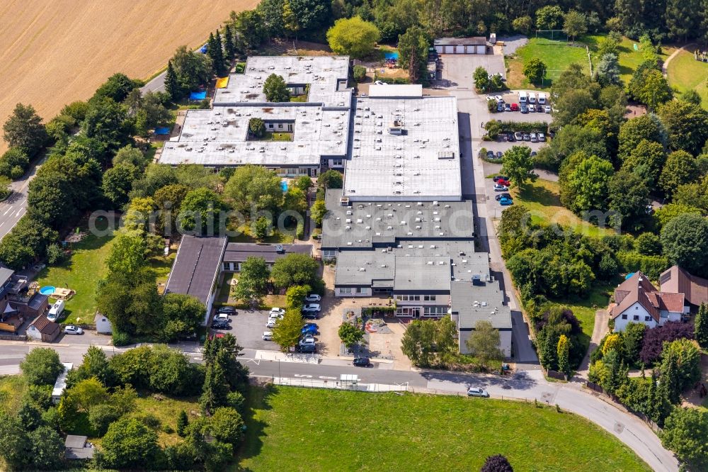 Gevelsberg from the bird's eye view: Building the KITA day nursery on Neuenlander Strasse in the district Asbeck in Gevelsberg in the state North Rhine-Westphalia, Germany