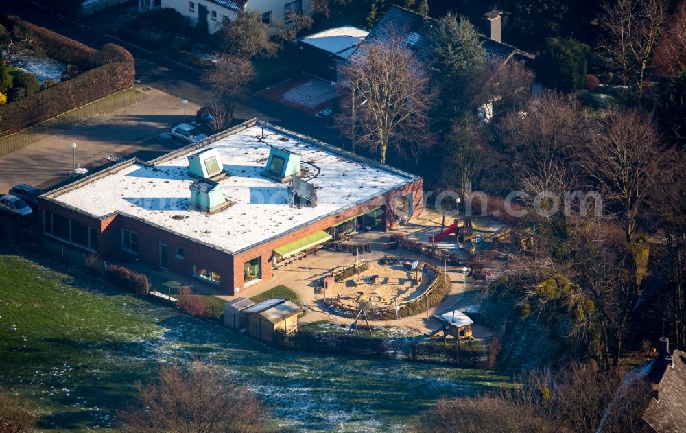 Hamm from the bird's eye view: Building the KITA day nursery Pusteblume in Hamm in the state North Rhine-Westphalia