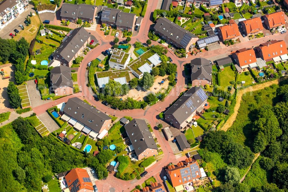 Bottrop from above - Building the KITA day nursery Boy Im Johannestal in Bottrop in the state North Rhine-Westphalia