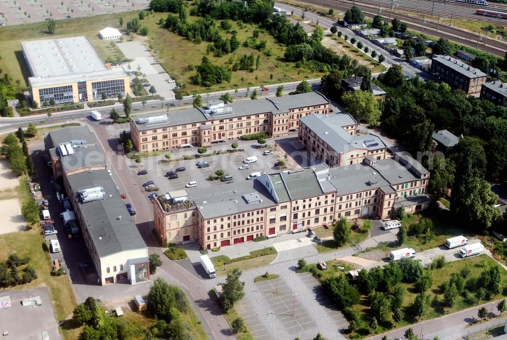 Halle / Saale from the bird's eye view: Building of local business and Craftsmen of the city hall in the state of Saxony-Anhalt