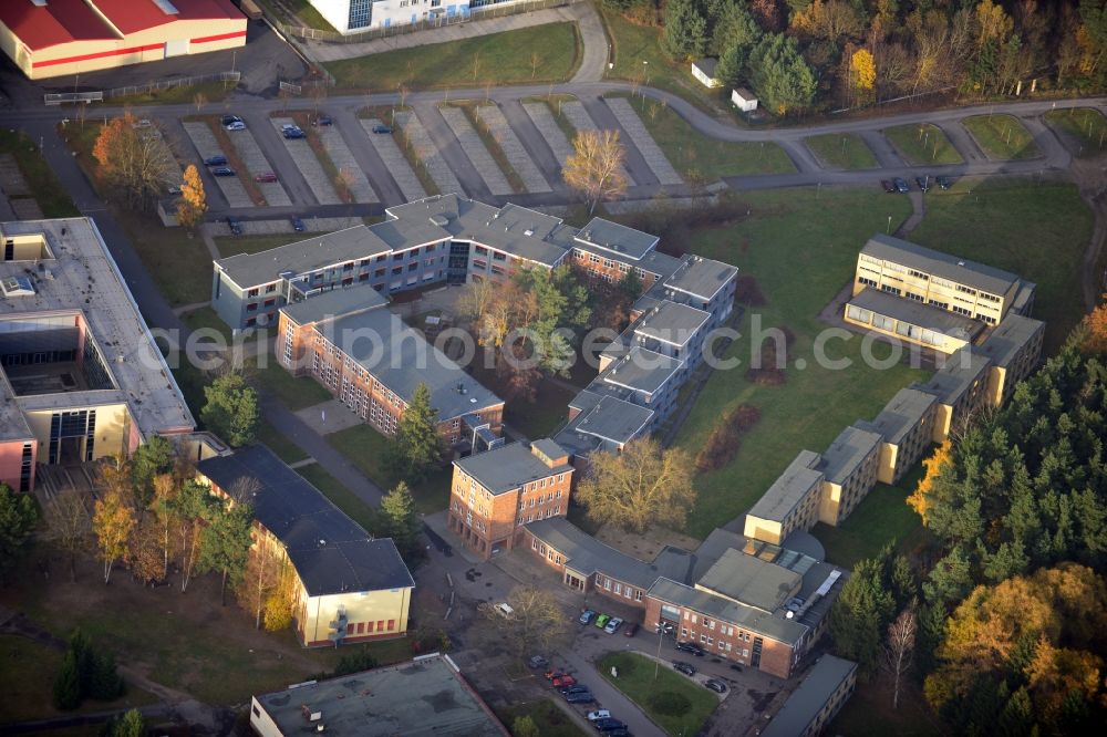 Bernau Waldfrieden from above - Building complex of the former Federal School of the German Trade Unions general peace in the forest district of Brandenburg Bernau