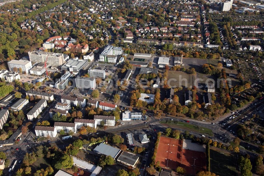 Aerial photograph Mainz - General-Feldzeugmeister- Barracks in Mainz in the state of Rhineland-Palatinate