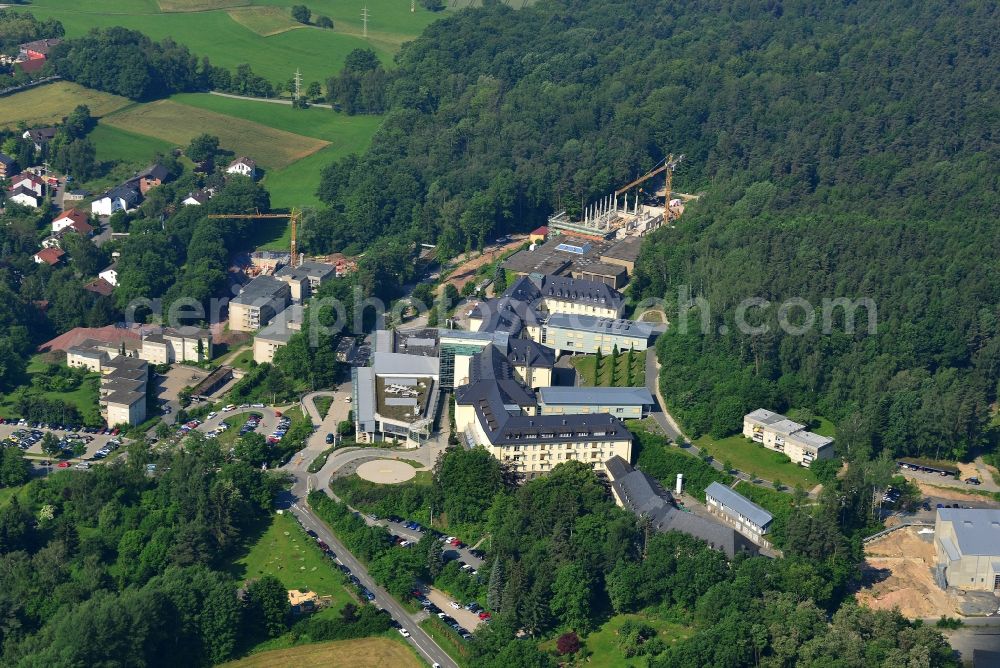 Aerial photograph Bayreuth - Building complex of the Hospital Clinic Hohewarte Bayreuth GmbH in Bayreuth in Bavaria