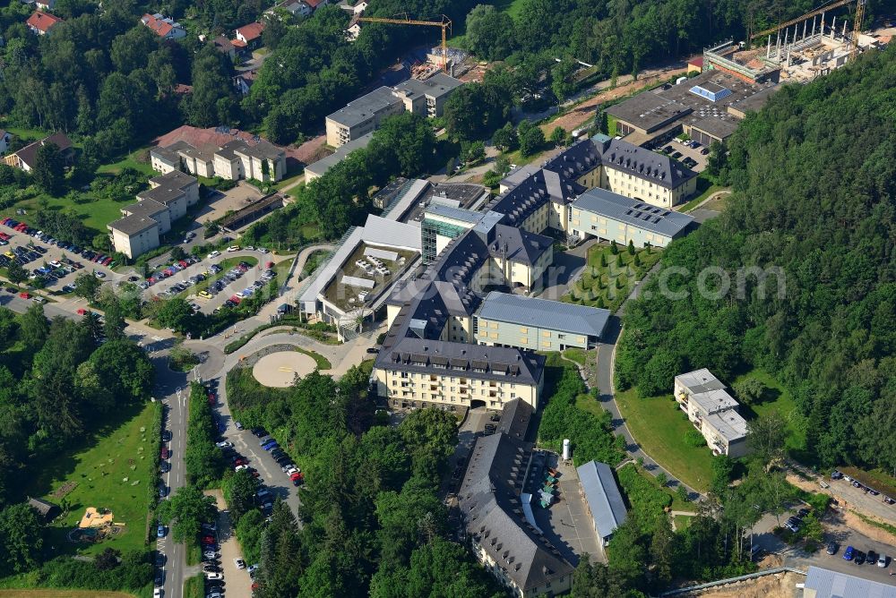 Bayreuth from above - Building complex of the Hospital Clinic Hohewarte Bayreuth GmbH in Bayreuth in Bavaria