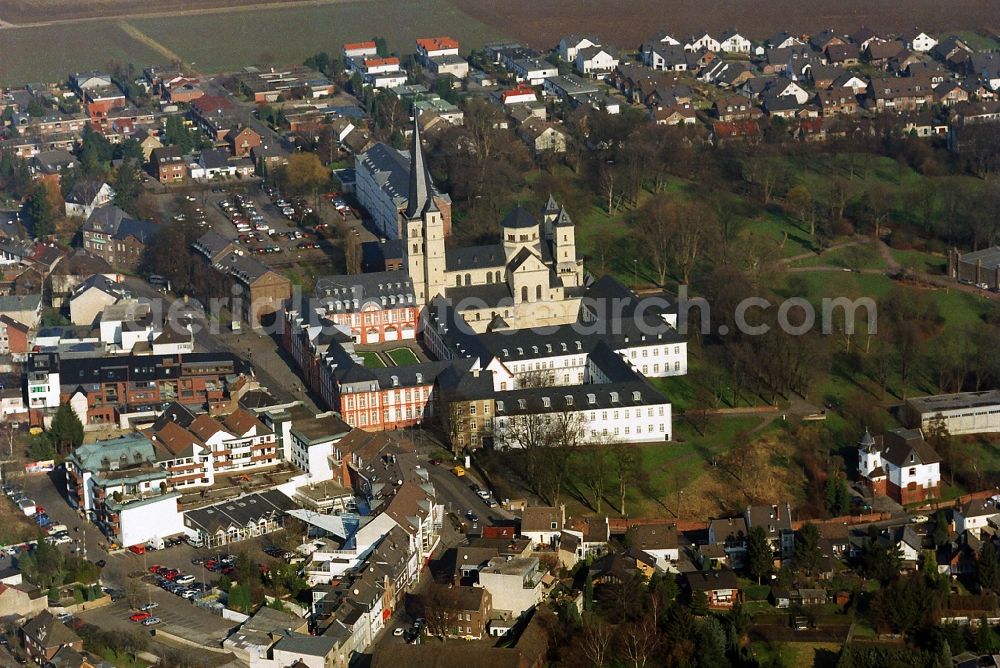 Aerial photograph Pulheim - Building complex of the monastery Brauweiler in the state of North Rhine-Westphalia