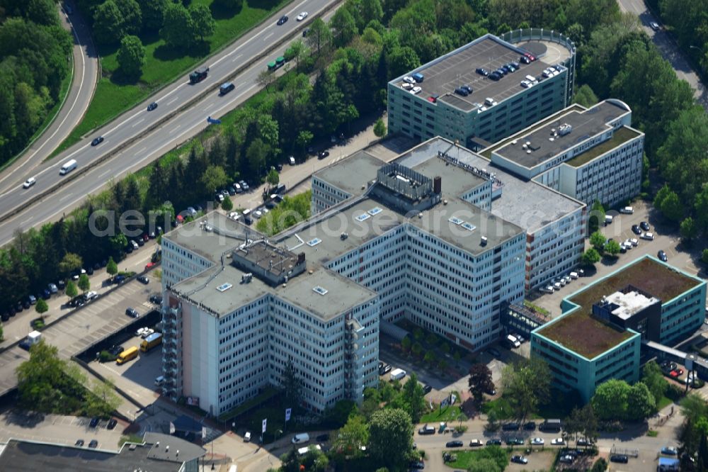 Aerial image Hamburg Schnelsen - Building complex of the Fashion Center Hamburg in Hamburg Schnelsen