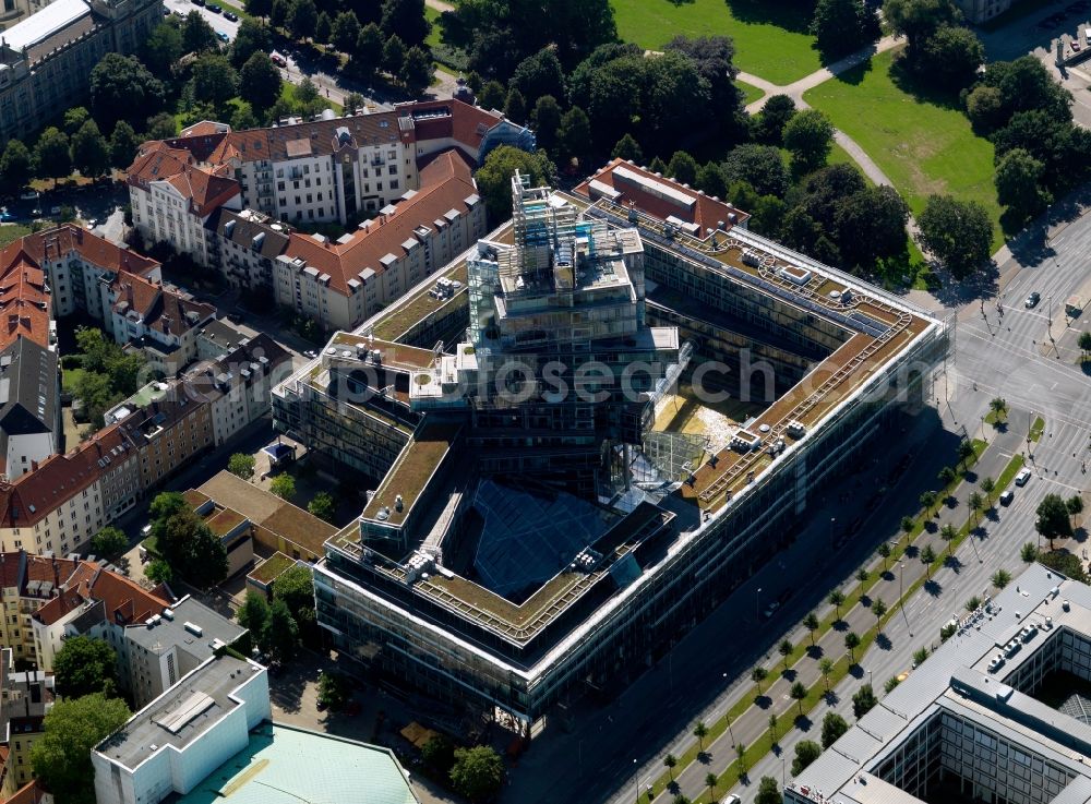 Aerial photograph Hannover - Building - complex of NORD / LB Norddeutsche Landesbank in the German city of Hannover in Lower Saxony