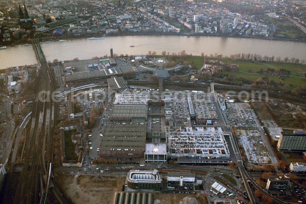 Aerial photograph Köln - Building - complex of the Cologne Trade Fair Cologne on the Rhine in Cologne in North Rhine-Westphalia