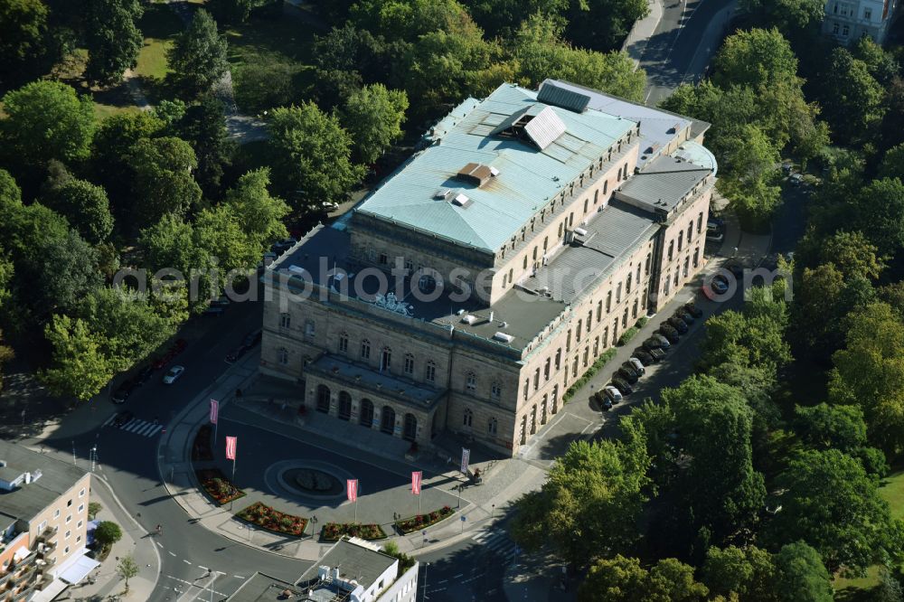 Braunschweig from the bird's eye view: Building of the concert hall and theater playhouse in Braunschweig in the state Lower Saxony