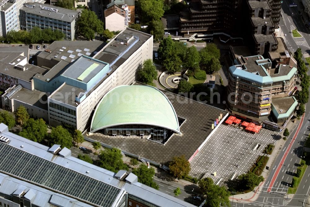 Aerial photograph Dortmund - Building of the concert hall and theater playhouse in Dortmund in the state North Rhine-Westphalia