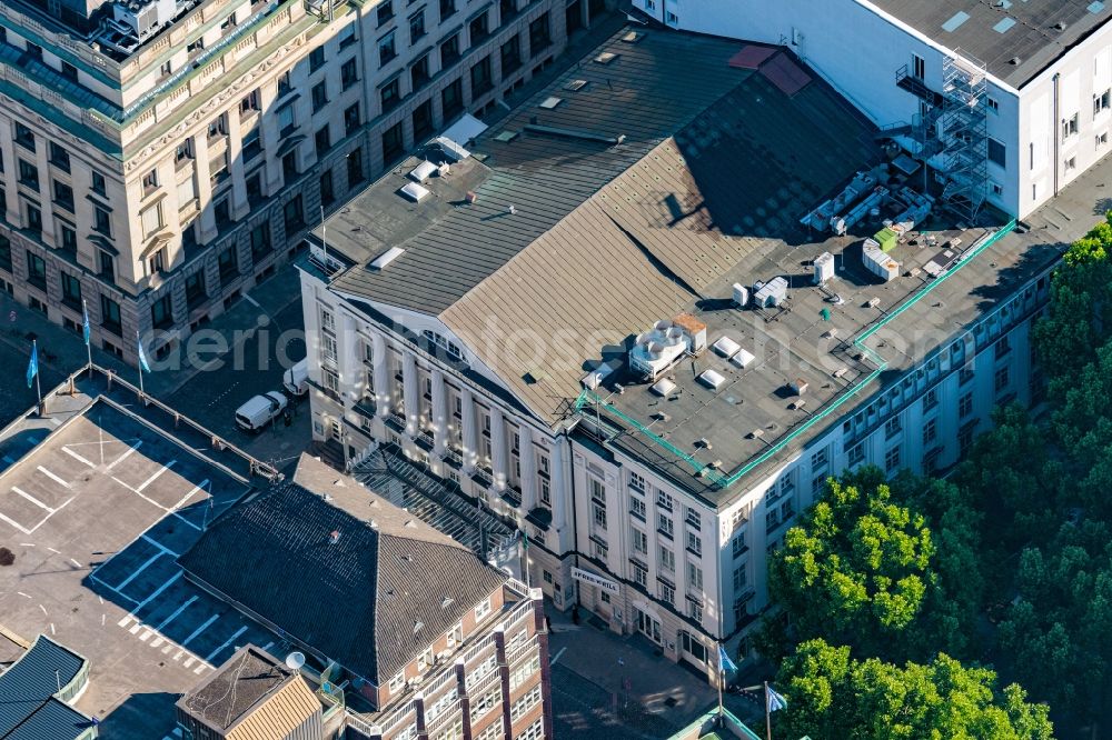 Aerial photograph Hamburg - Building of the concert hall and theater playhouse in the district Altstadt in Hamburg, Germany