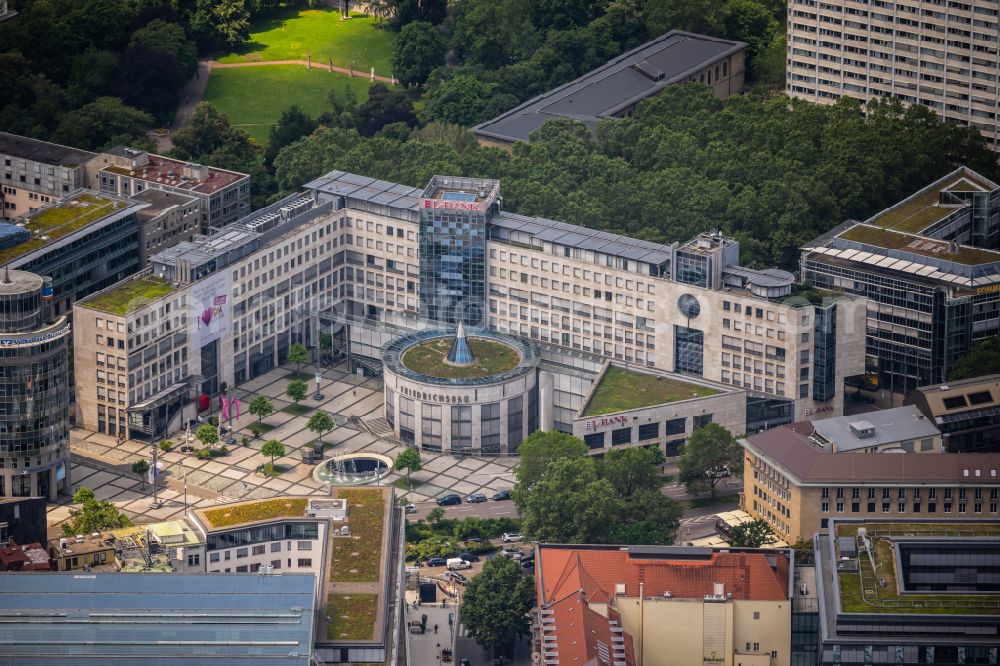 Aerial image Stuttgart - Building of the concert hall and theater playhouse on street Schellingstrasse in the district Stuttgart-Mitte in Stuttgart in the state Baden-Wuerttemberg, Germany