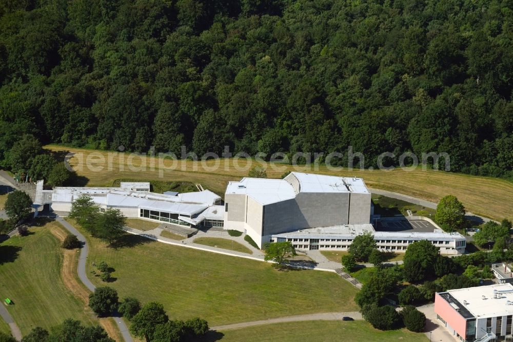 Aerial image Wolfsburg - Building of the concert hall and theater playhouse in Wolfsburg in the state Lower Saxony, Germany