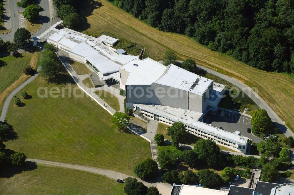 Aerial photograph Wolfsburg - Building of the concert hall and theater playhouse in Wolfsburg in the state Lower Saxony, Germany