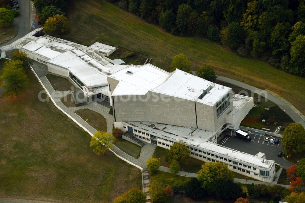 Wolfsburg from the bird's eye view: Building of the concert hall and theater playhouse in Wolfsburg in the state Lower Saxony, Germany