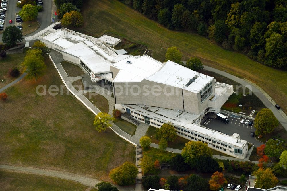 Aerial image Wolfsburg - Building of the concert hall and theater playhouse in Wolfsburg in the state Lower Saxony, Germany