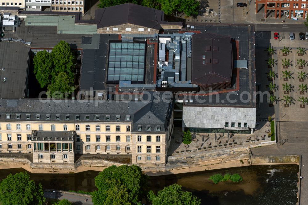 Hannover from above - Administrative building of the State Authority of Landtag Niedersachsen in Hannover in the state Lower Saxony, Germany