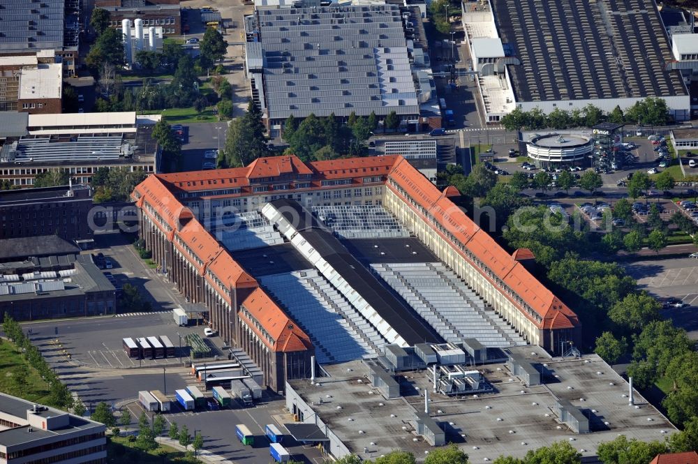 Berlin from above - Building 70 on the area of the Mercedes-Benz plant in the district Marienfelde of Berlin