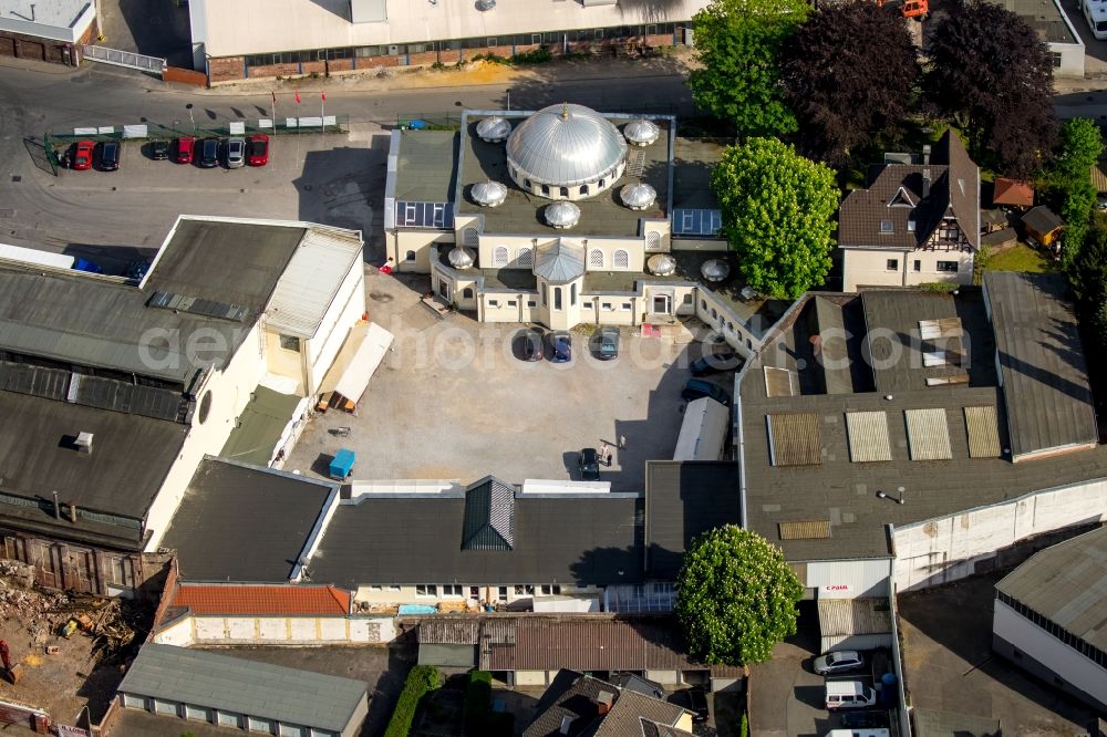 Hagen from the bird's eye view: Building of the mosque in Hagen in the state North Rhine-Westphalia