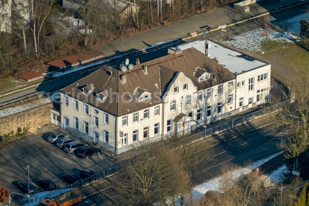 Heiligenhaus from above - Building of the mosque of the Turkish-Islamic union of the institution for religion inc. to the Westphalians street in Heiligenhaus in the federal state North Rhine-Westphalia