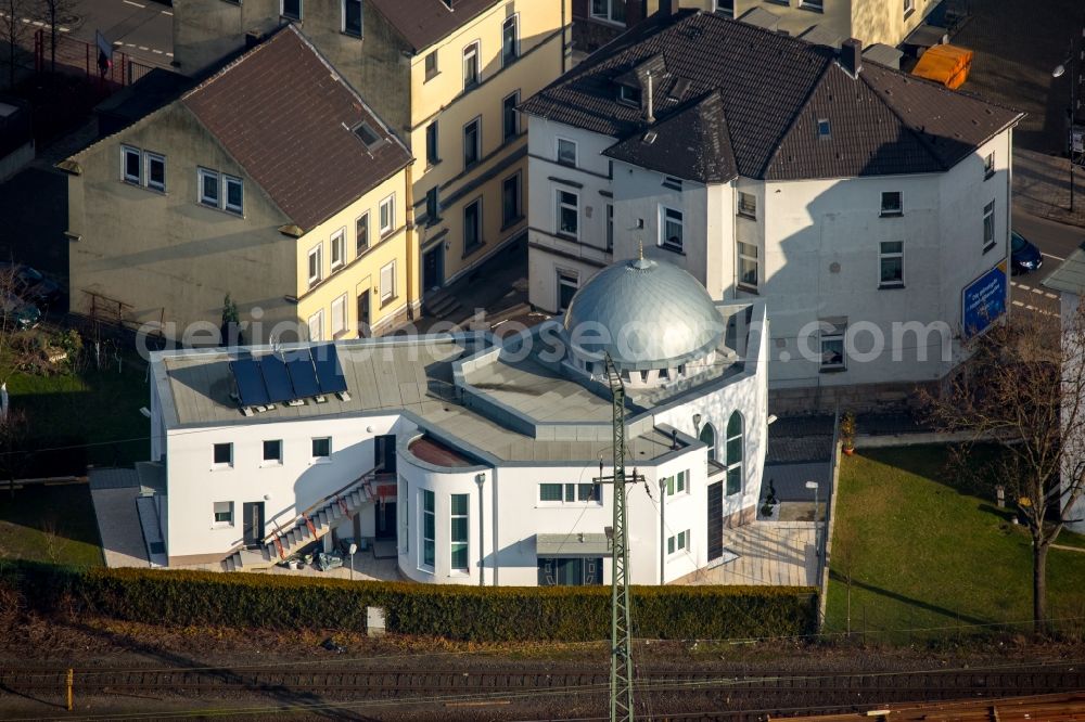 Aerial photograph Witten - Building of the mosque in Witten in the state North Rhine-Westphalia