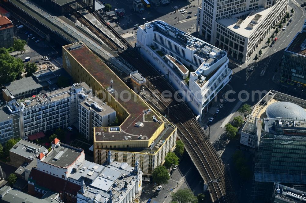 Aerial image Berlin - View Building of the Motel One Berlin Kurfuerstendamm at the Kant Strasse in Berlin Charlottenburg