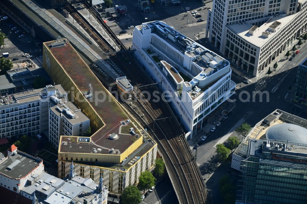 Aerial photograph Berlin - View Building of the Motel One Berlin Kurfuerstendamm at the Kant Strasse in Berlin Charlottenburg