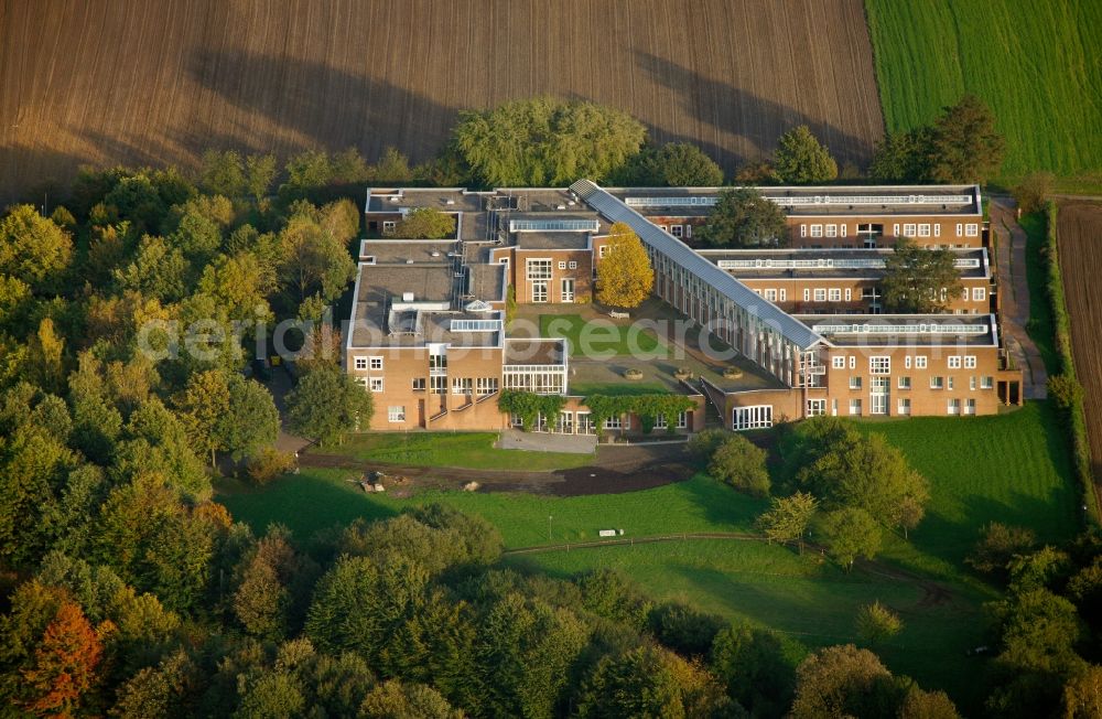 Recklinghausen from above - Building of the new building of the Justice Academy of North Rhine-Westphalia in Recklinghausen in North Rhine-Westphalia