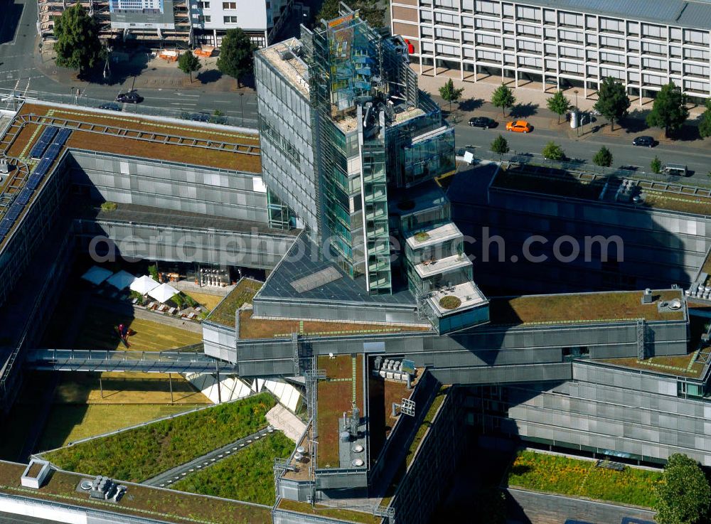 Aerial image Hannover - Building of the NORD / LB Norddeutsche Landesbank Girozentrale on the German Friedrich Wall in Hanover