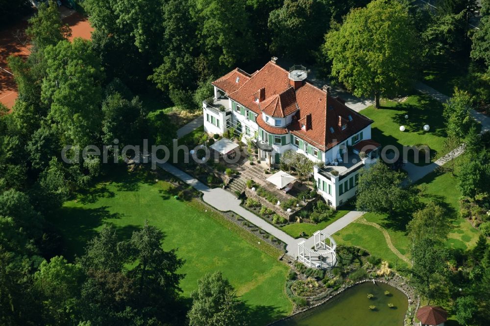 Aerial photograph Osterode am Harz - Buildings and parks at the mansion of the farmhouse in Osterode am Harz in the state Lower Saxony, Germany