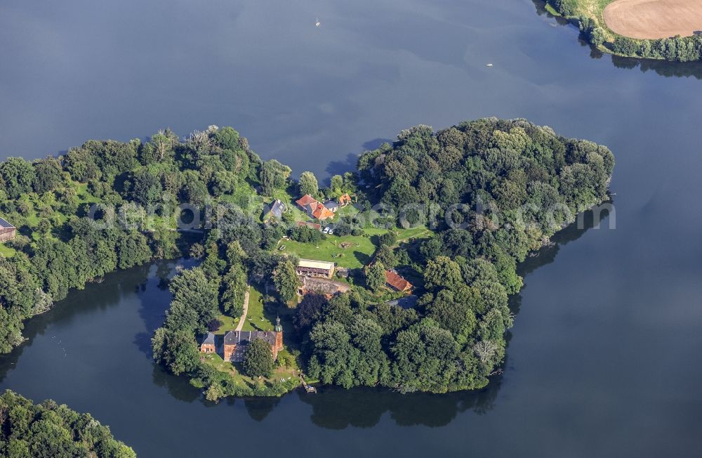 Aerial image Wittmoldt - Buildings and parks at the mansion of the farmhouse in Wittmoldt in the state Schleswig-Holstein