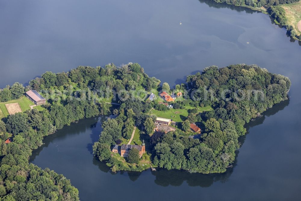 Aerial photograph Wittmoldt - Buildings and parks at the mansion of the farmhouse in Wittmoldt in the state Schleswig-Holstein