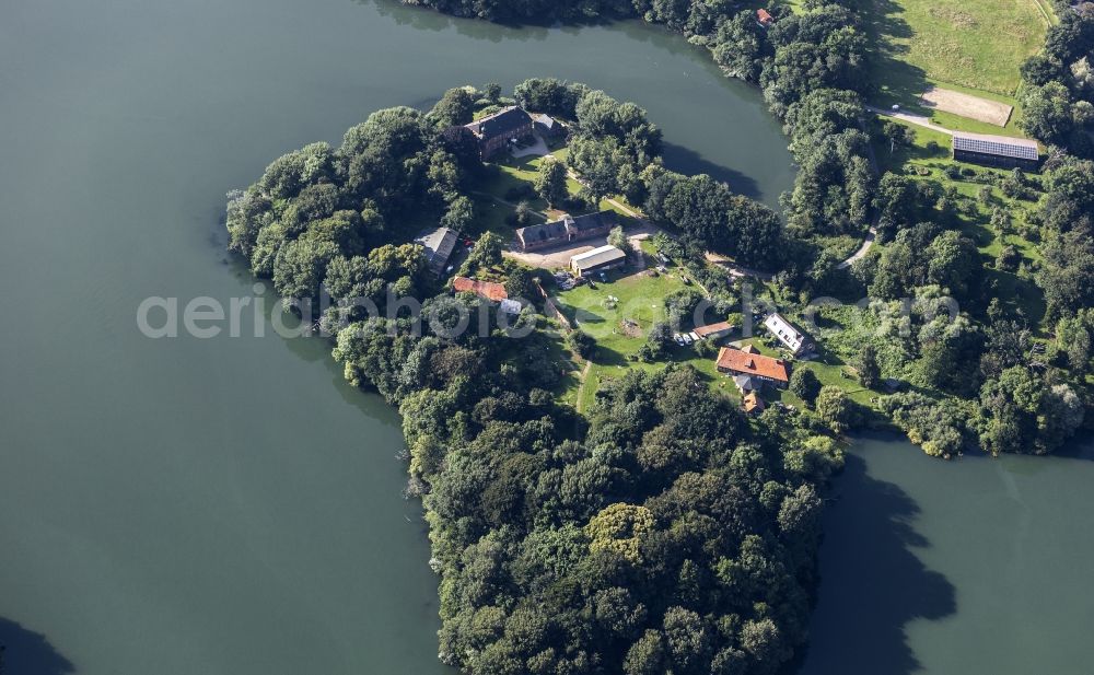 Aerial image Wittmoldt - Buildings and parks at the mansion of the farmhouse in Wittmoldt in the state Schleswig-Holstein