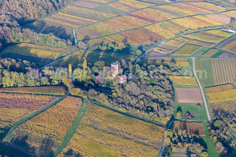 Aerial image Wissembourg - Buildings and parks at the mansion of the farmhouse in Wissembourg in Grand Est, France