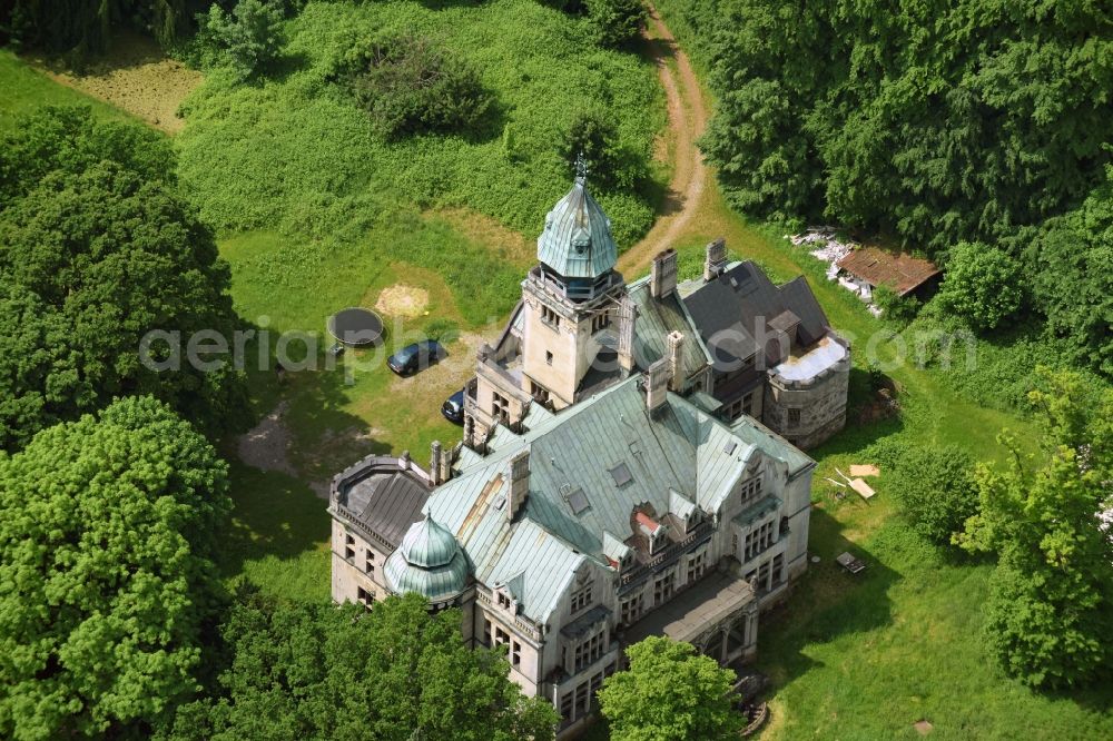 Aerial photograph Grabau - Buildings and parks of the castle- like Villa Grabau in Schleswig-Holstein