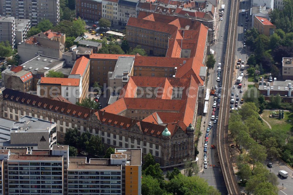 Aerial image Berlin - Building of the Patent Office / German Patent and Trademark Office in Berlin Kreuzberg