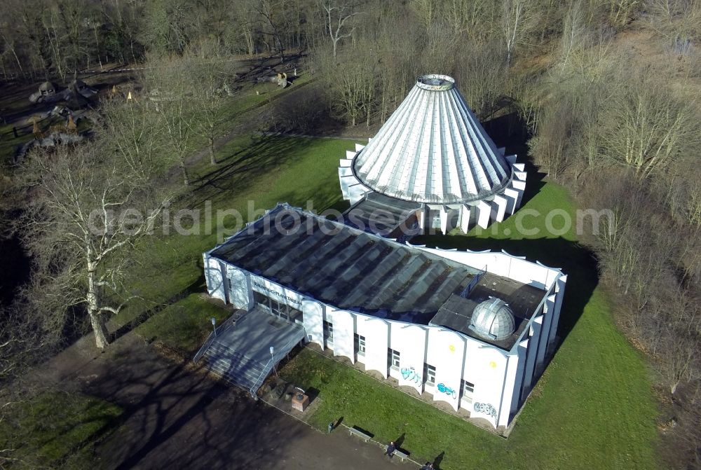 Aerial photograph Halle Saale - Planetarium building in Halle in Saxony-Anhalt