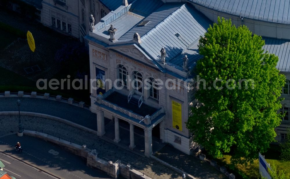 München from the bird's eye view: Building of the Prinzregententheater on Prinzregentenplatz in the district of Bogenhausen in Munich in the state Bavaria, Germany