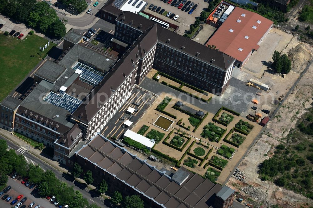 Aerial photograph Magdeburg - Building of the company regiocom GmbH in Magdeburg in the state Saxony-Anhalt