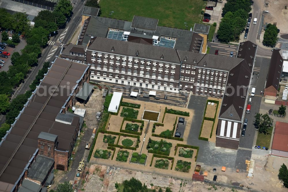 Magdeburg from above - Building of the company regiocom GmbH in Magdeburg in the state Saxony-Anhalt