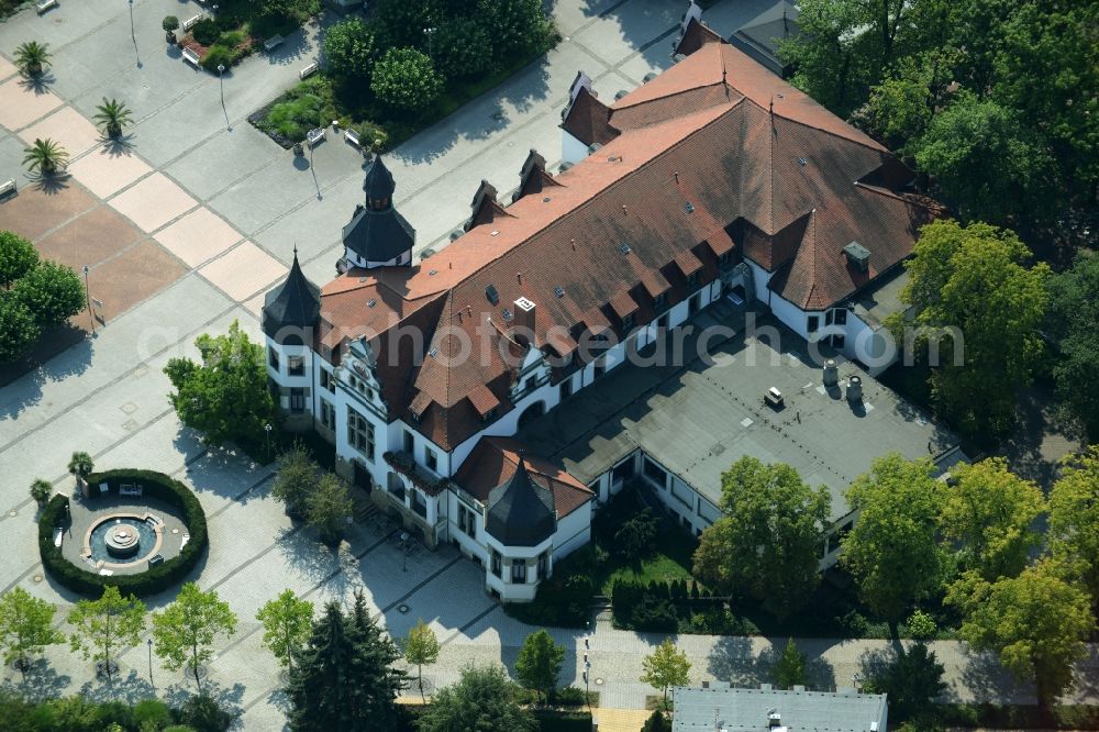 Aerial photograph Bad Schmiedeberg - Building of the rehabilitation center in Bad Schmiedeberg in the state Saxony-Anhalt