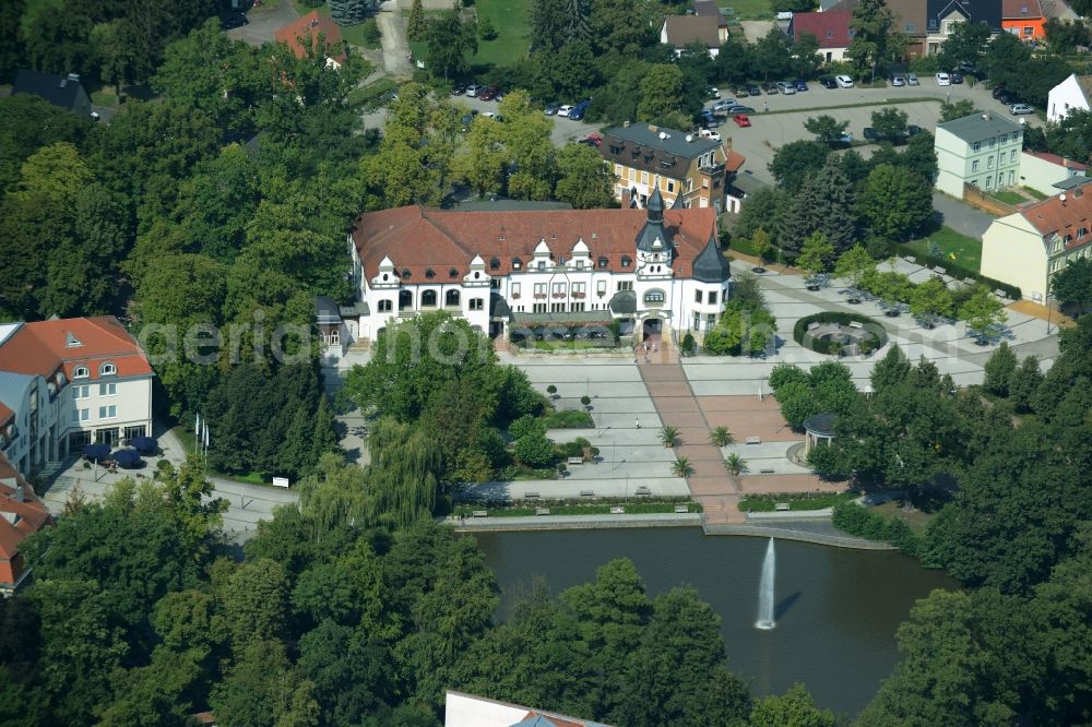 Bad Schmiedeberg from above - Building of the rehabilitation center in Bad Schmiedeberg in the state Saxony-Anhalt