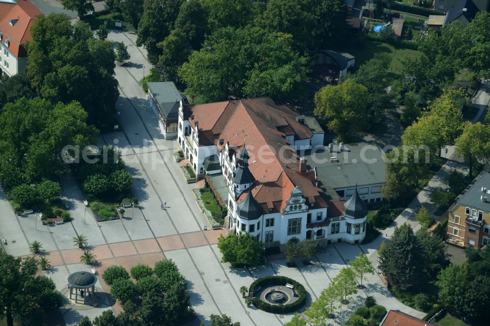 Aerial image Bad Schmiedeberg - Building of the rehabilitation center in Bad Schmiedeberg in the state Saxony-Anhalt