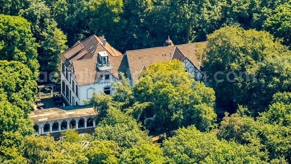 Hattingen from above - Building of the restaurant Die Neue Schulenburg in Hattingen in North Rhine-Westphalia