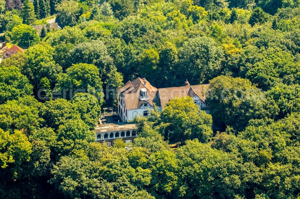 Hattingen from the bird's eye view: Building of the restaurant Die Neue Schulenburg in Hattingen in North Rhine-Westphalia