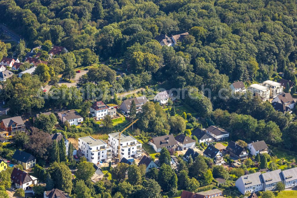 Aerial image Hattingen - Building of the restaurant Die Neue Schulenburg in Hattingen in North Rhine-Westphalia