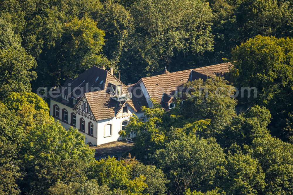 Aerial photograph Hattingen - Building of the restaurant Die Neue Schulenburg in Hattingen in North Rhine-Westphalia