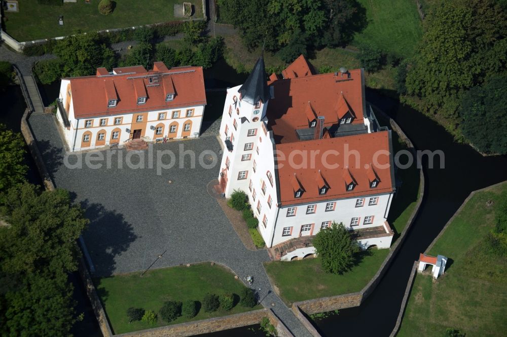 Aerial photograph Belgershain - Building and castle Park castle Belgershain in Belgershain in the state Saxony