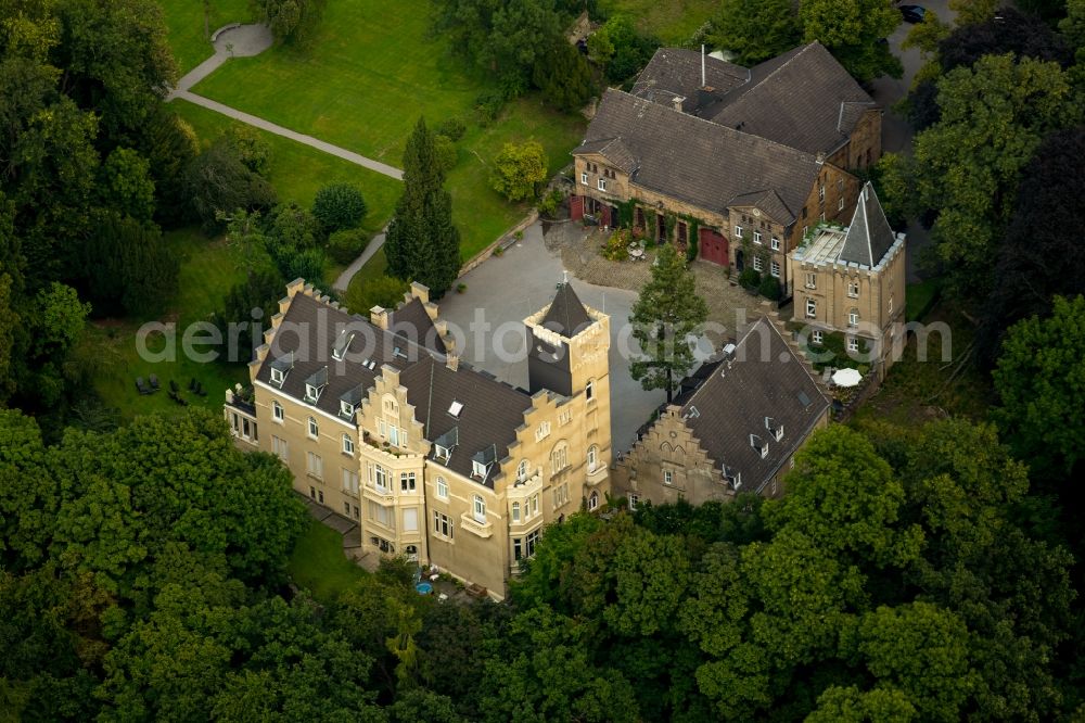 Aerial image Herdecke - Building and Castle Park Castle Haus Mallinckrodt in Herdecke in the state North Rhine-Westphalia