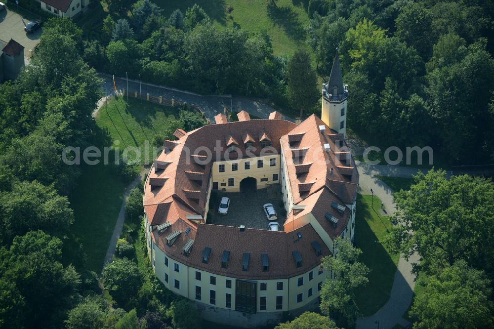 Aerial photograph Jessen (Elster) - Building and Castle Park Castle in Jessen (Elster) in the state Saxony-Anhalt